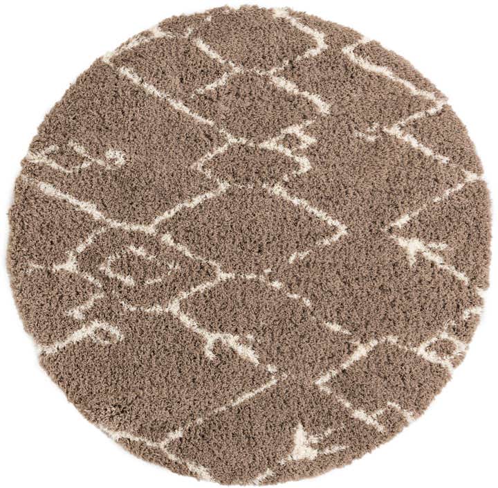 8' x 8' Infinity Shag Round Rug