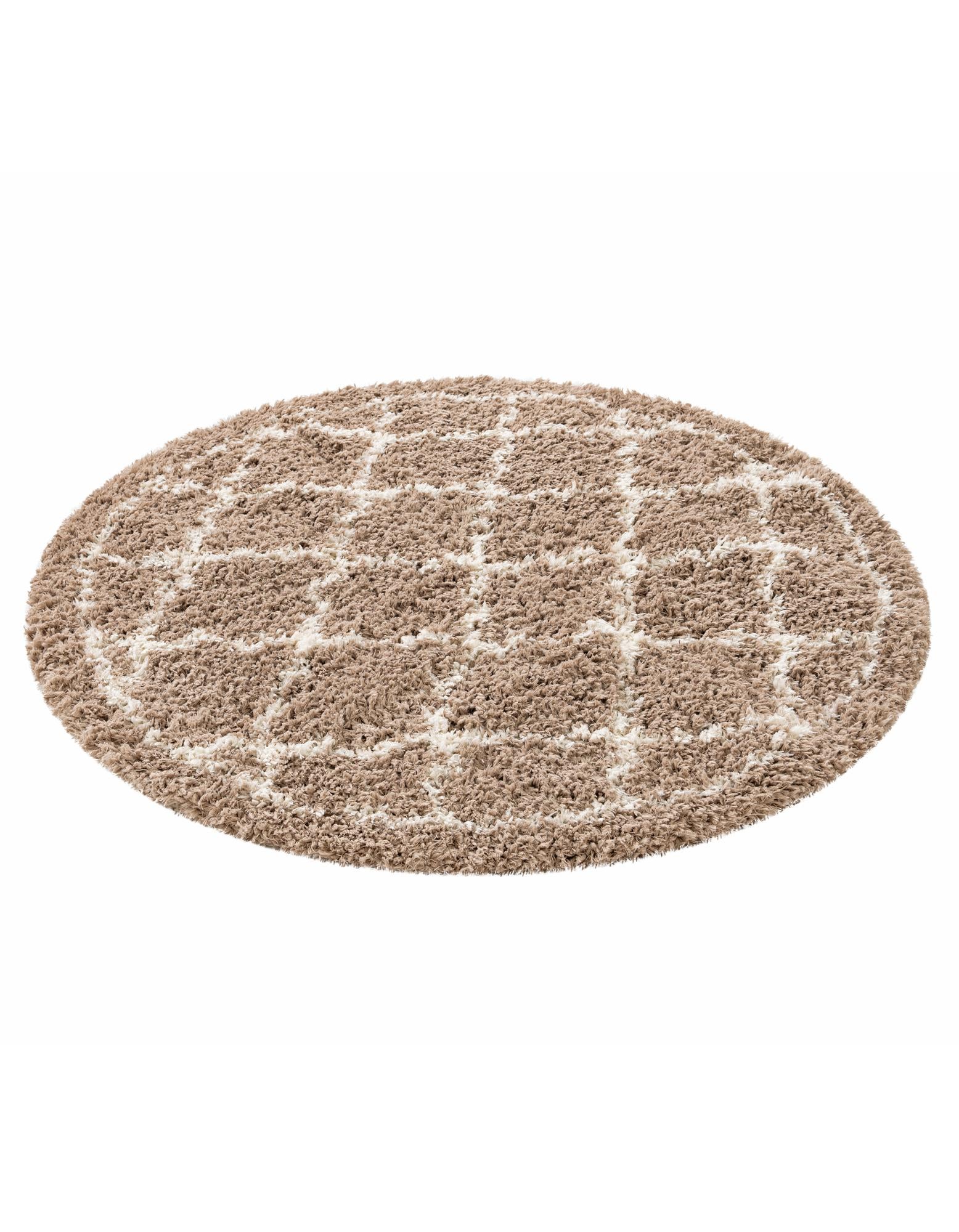 5' x 5' Infinity Shag Round Rug