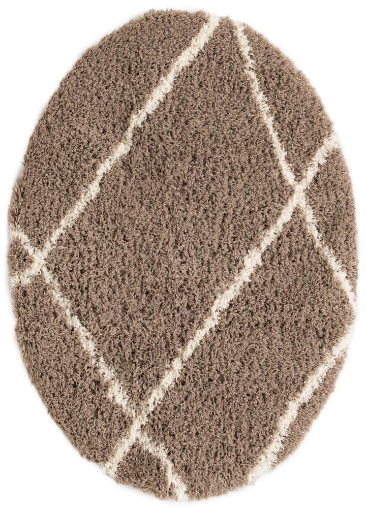 5' x 5' Infinity Shag Round Rug