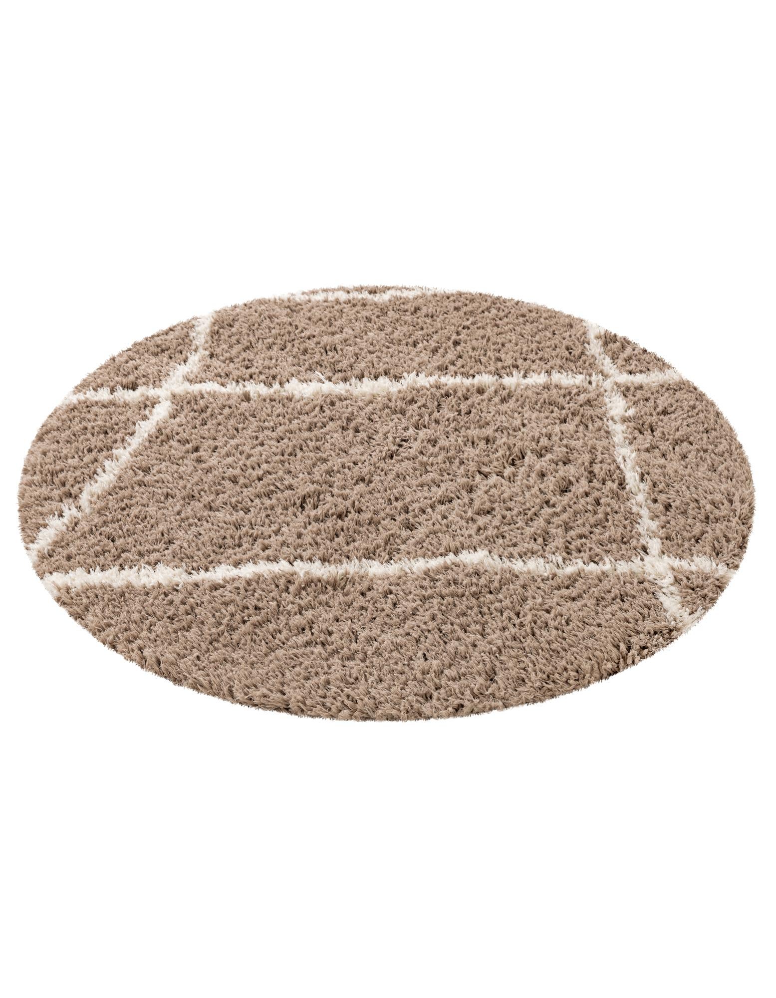 5' x 5' Infinity Shag Round Rug