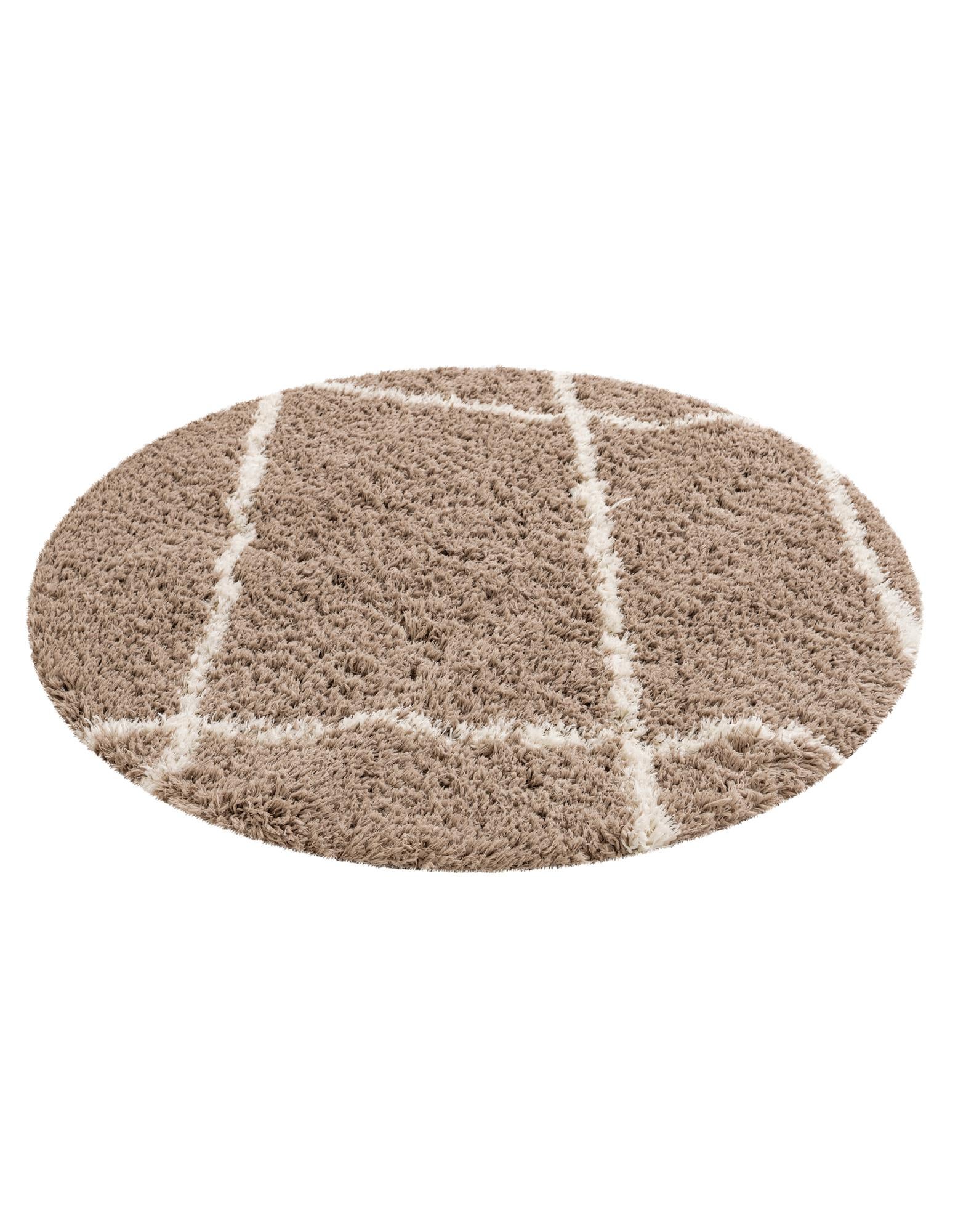 5' x 5' Infinity Shag Round Rug