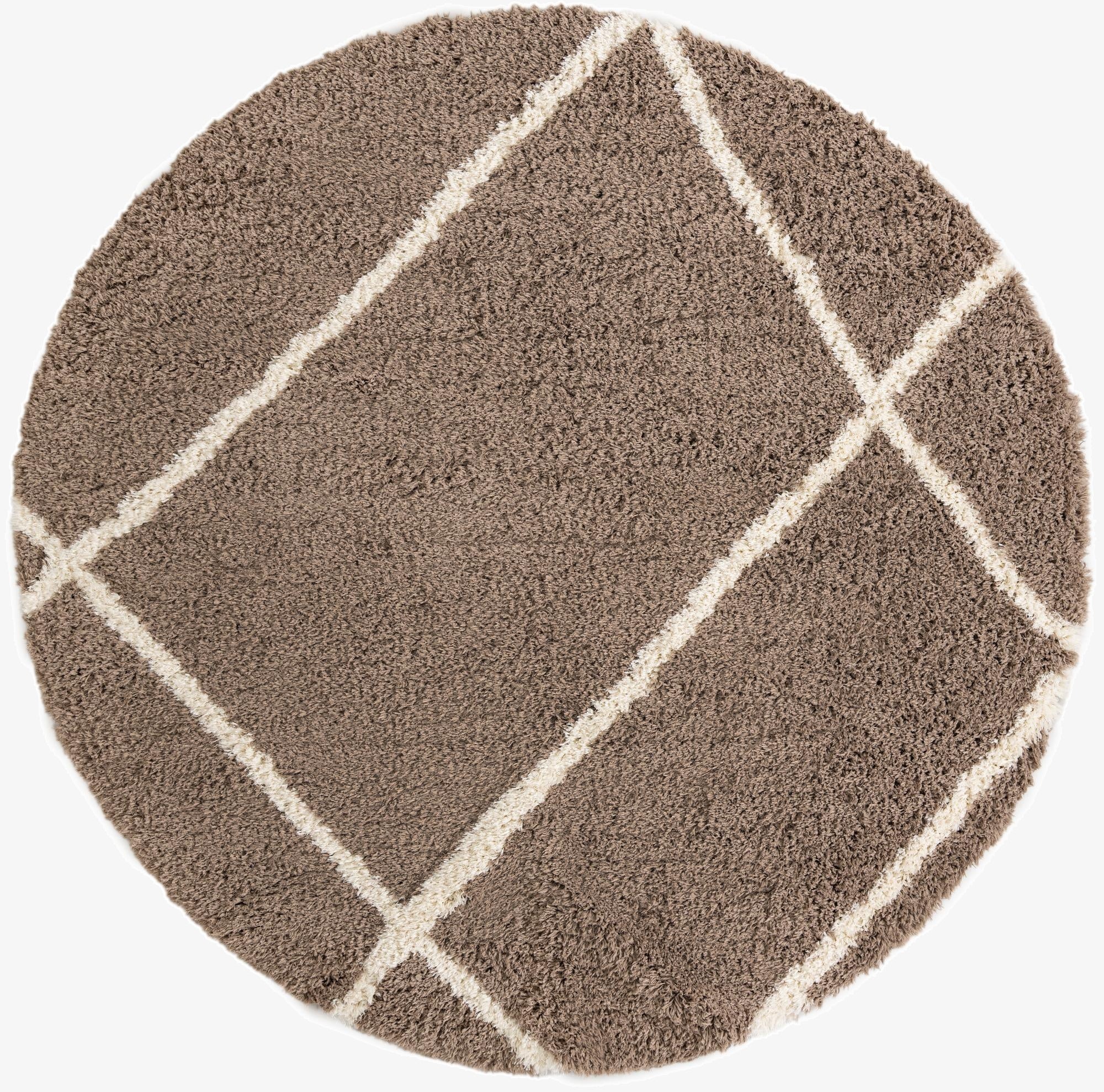10' x 10' Infinity Shag Round Rug