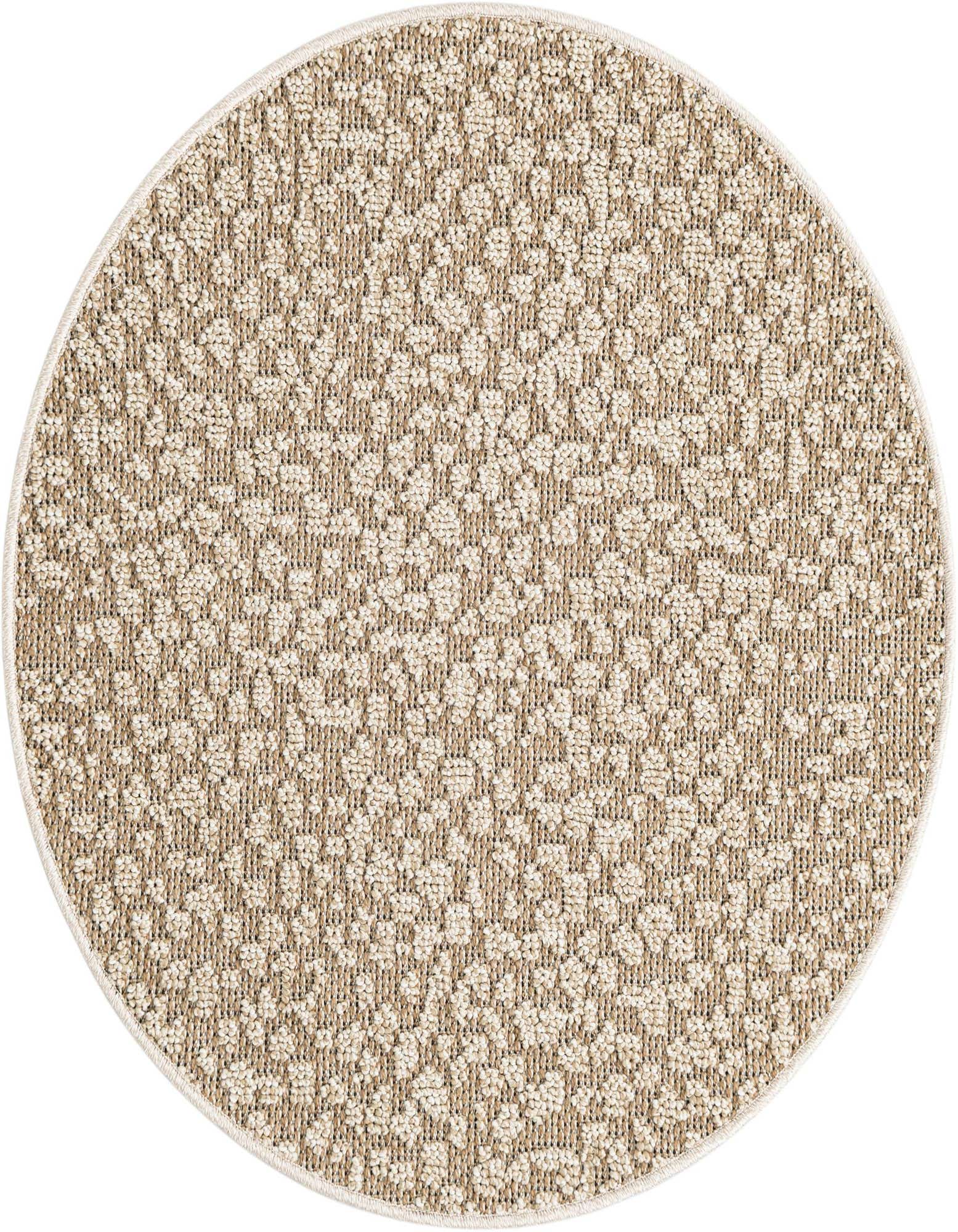 3' 1 x 3' 1 Easy-Clean Safari Indoor / Outdoor Round Rug
