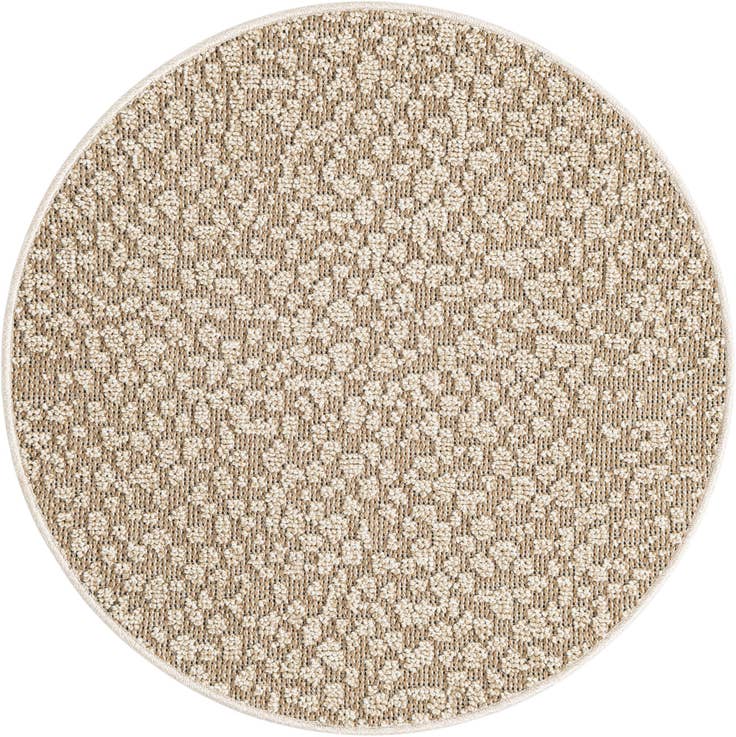 Detail image of 3' 1 x 3' 1 Easy-Clean Safari Indoor / Outdoor Round Rug