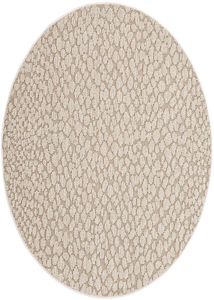 5' 3 x 5' 3 Easy-Clean Safari Indoor / Outdoor Round Rug
