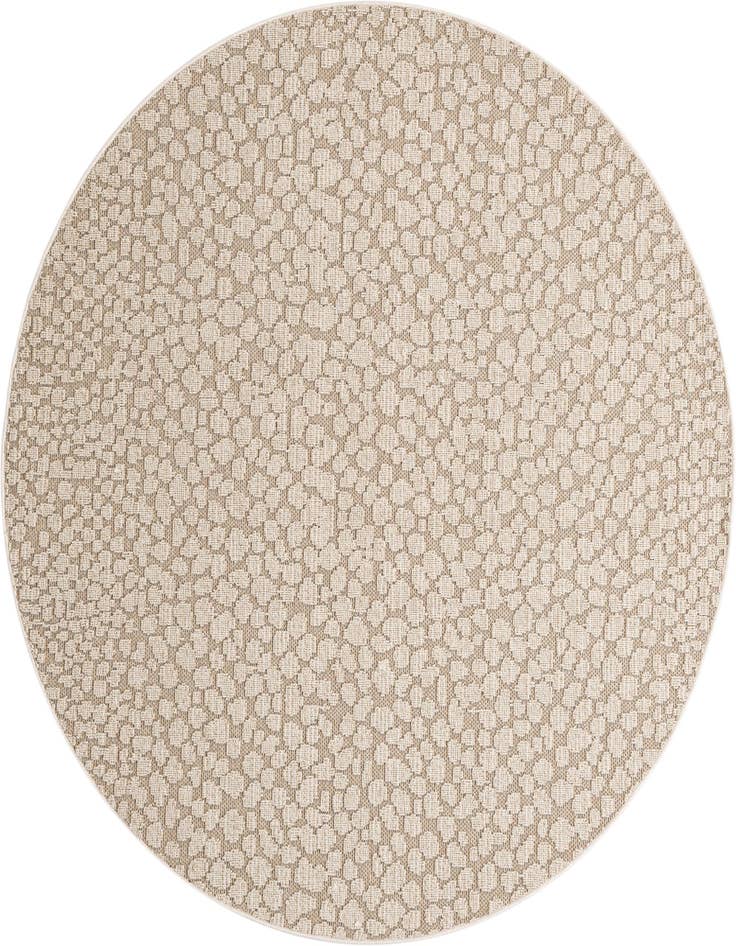 Detail image of 7' 10 x 7' 10 Easy-Clean Safari Indoor / Outdoor Round Rug
