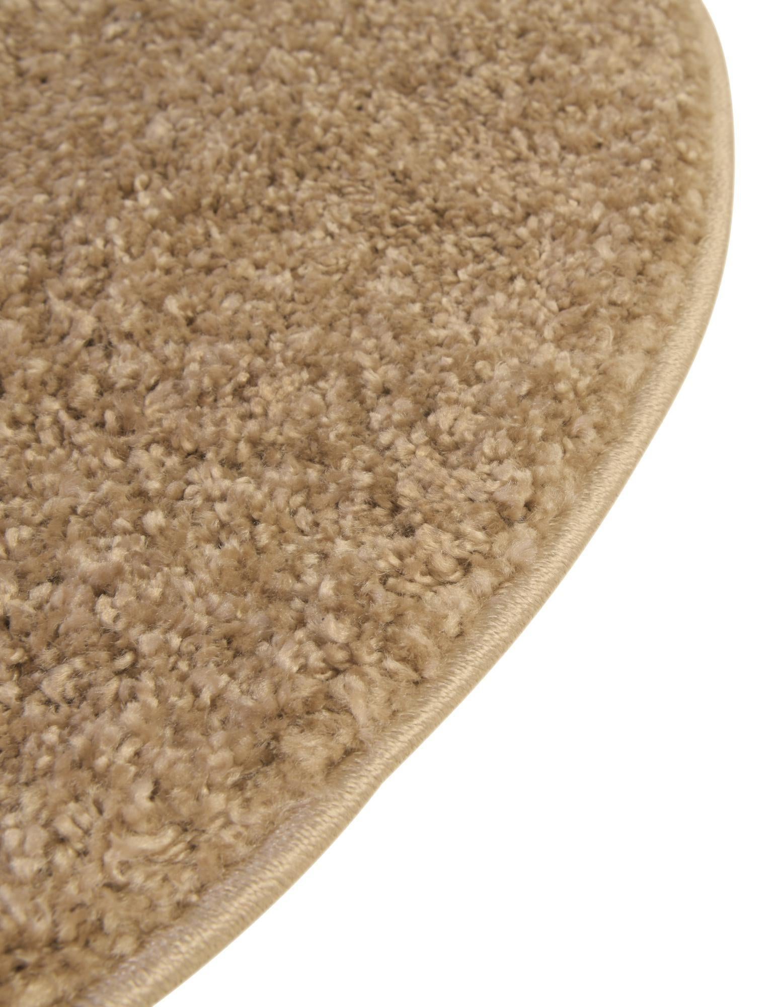 6' x 6' Soft Solid Shag Round Rug