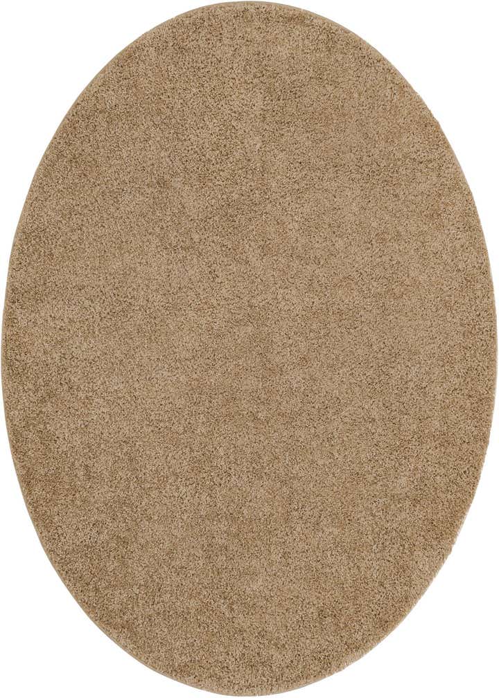 6' x 6' Soft Solid Shag Round Rug