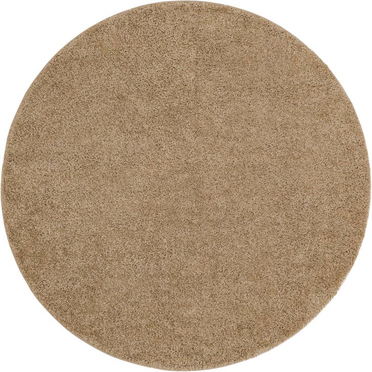 Detail image of 6' x 6' Soft Solid Shag Round Rug
