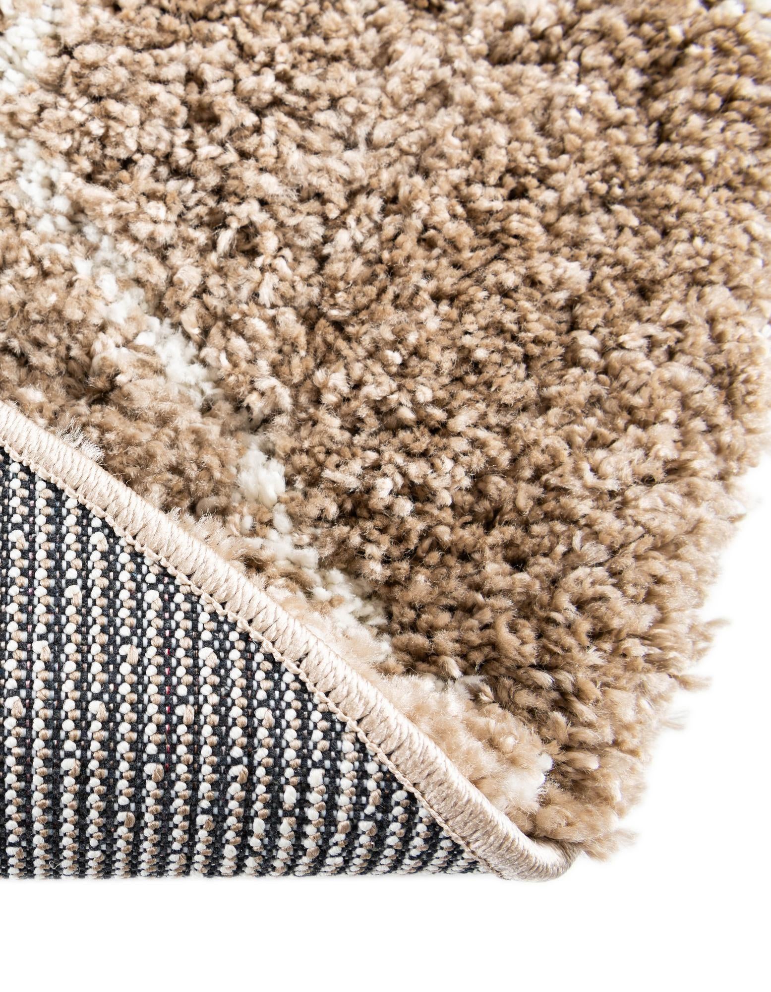 5' 3 x 5' 3 Soft Touch Shag Round Rug