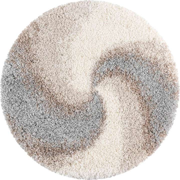 100cm x 100cm Soft Touch Shag Tapis Rond
