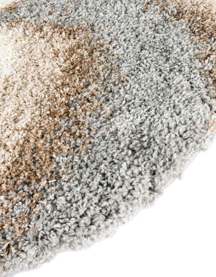 5' 3 x 5' 3 Soft Touch Shag Round Rug