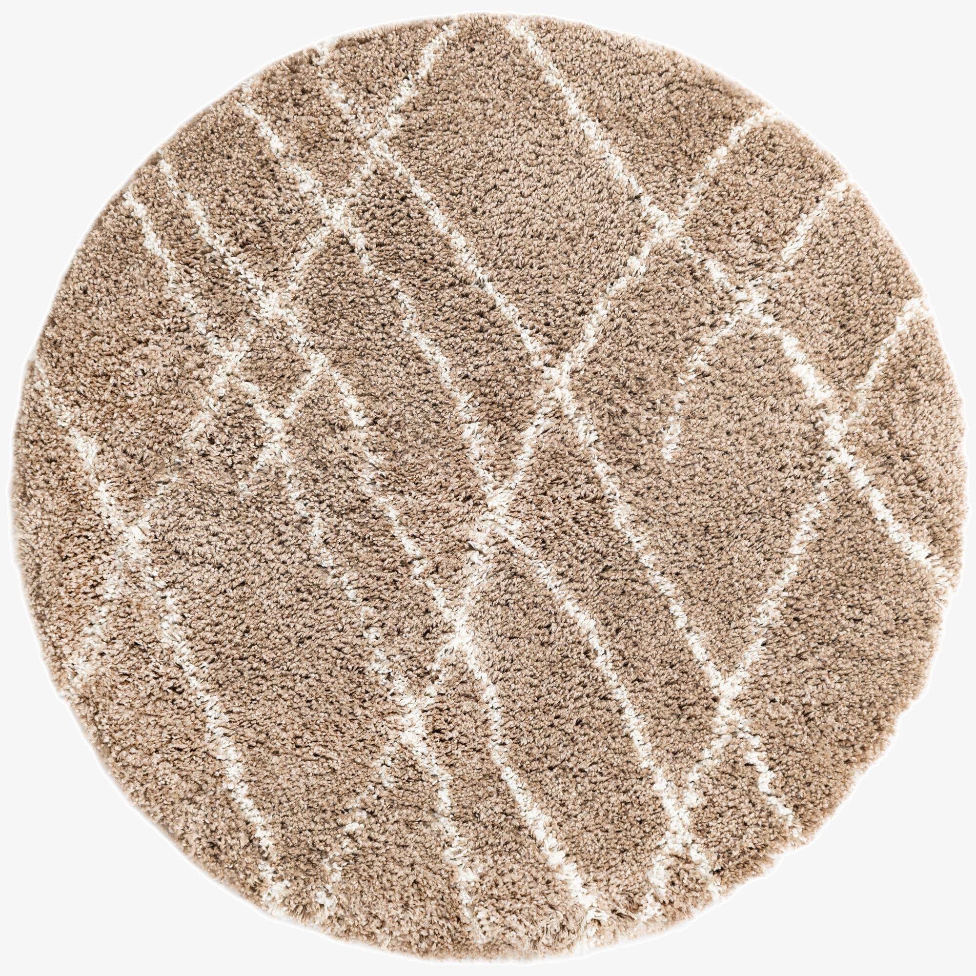 Primary image 4' x 4' Soft Touch Shag Round Rug