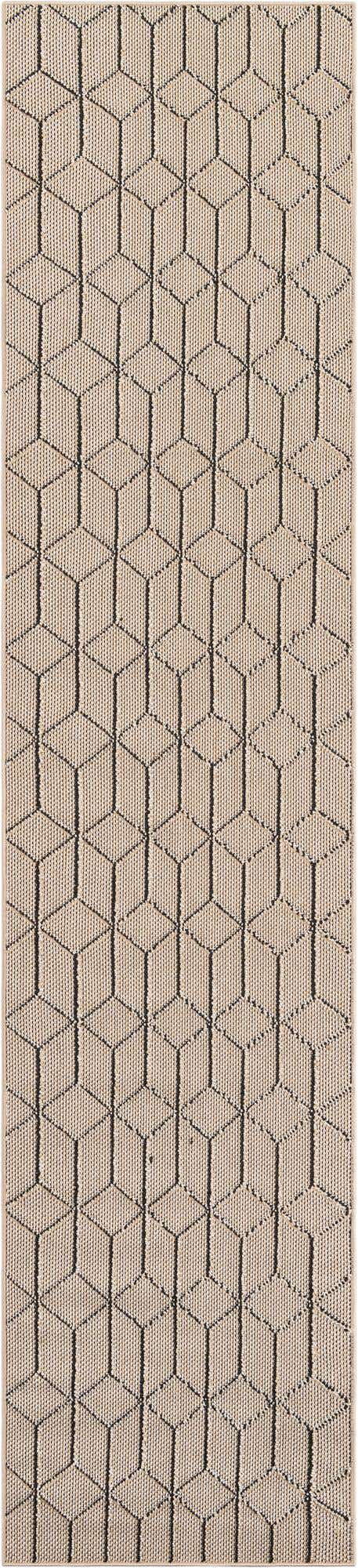 2' 7 x 12' Easy-Clean Lattice Indoor / Outdoor Runner Rug