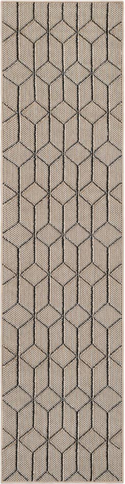 Detail image of 2' x 8' Easy-Clean Trellis Indoor / Outdoor Runner Rug