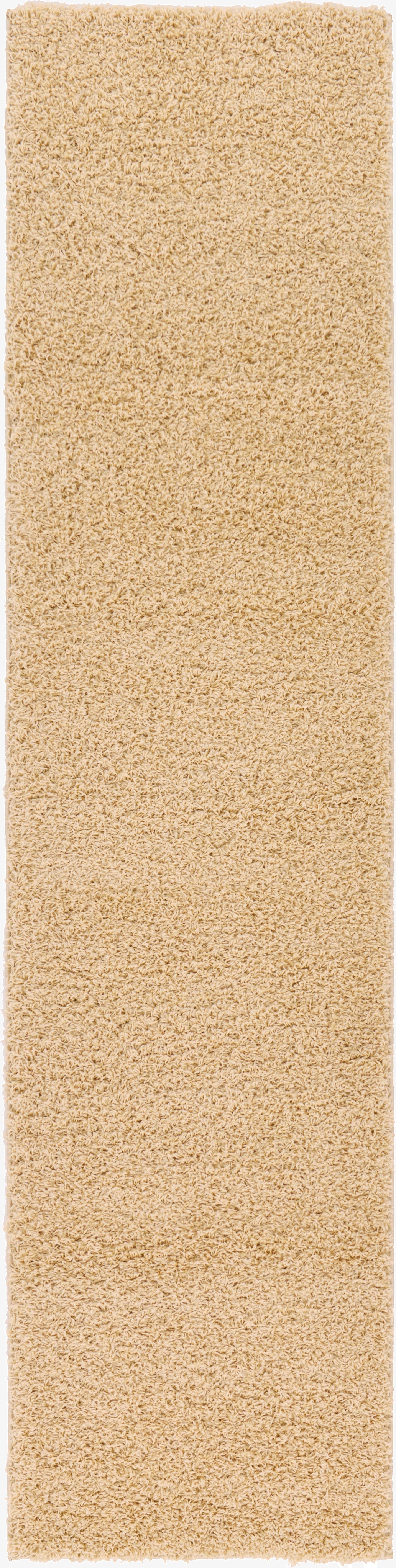 2' 7 x 10' Solid Shag Runner Rug