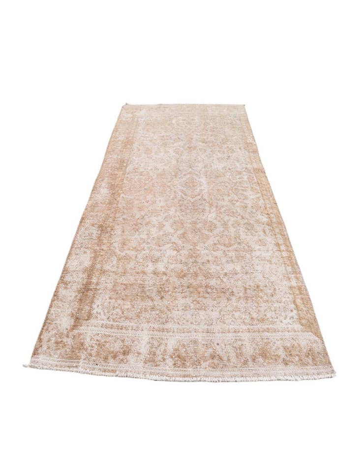 Detail image of 4' x 8' 8 Hand Knotted Ultra Vintage Persian Wool Runner Rug