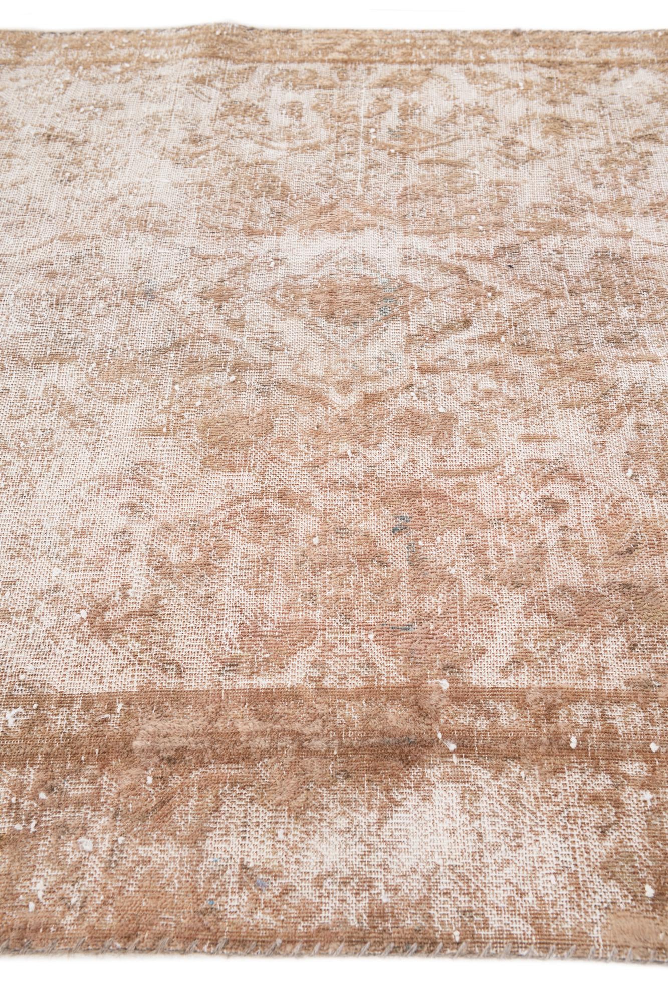 4' x 8' 8 Hand Knotted Ultra Vintage Persian Wool Runner Rug