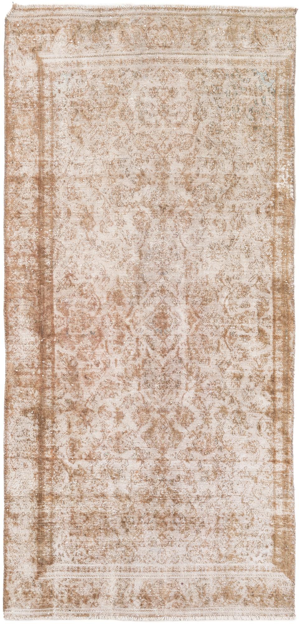 4' x 8' 8 Hand Knotted Ultra Vintage Persian Wool Runner Rug