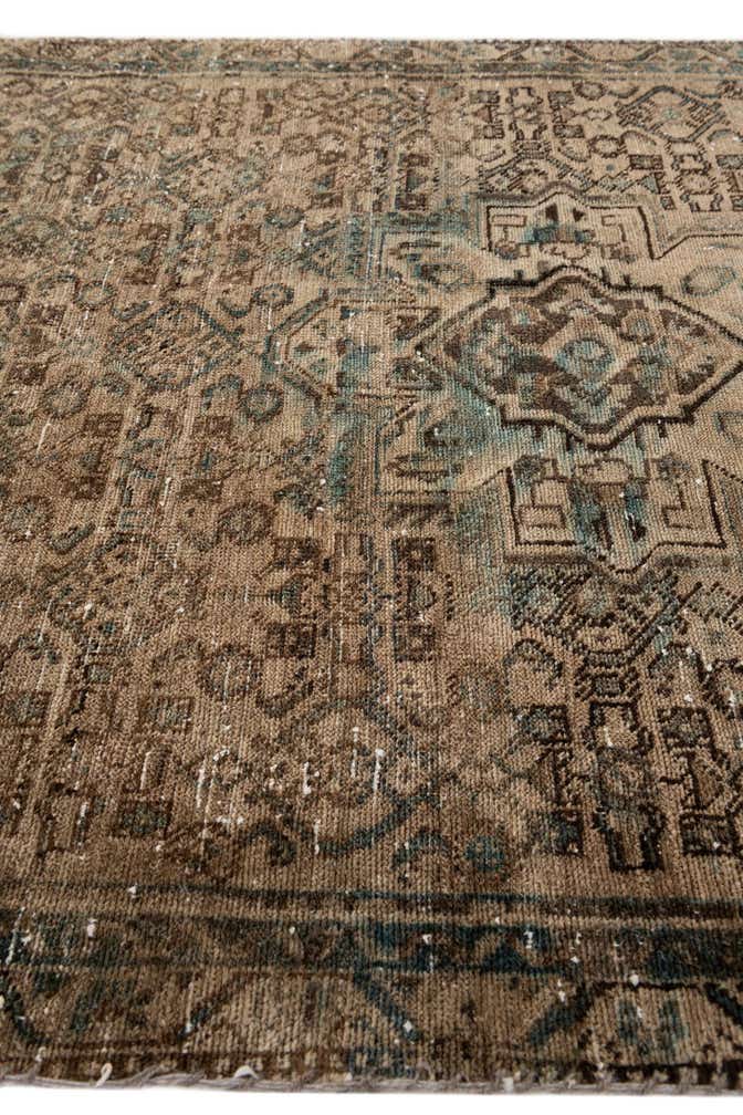 4' x 9' Hand Knotted Ultra Vintage Persian Wool Runner Rug