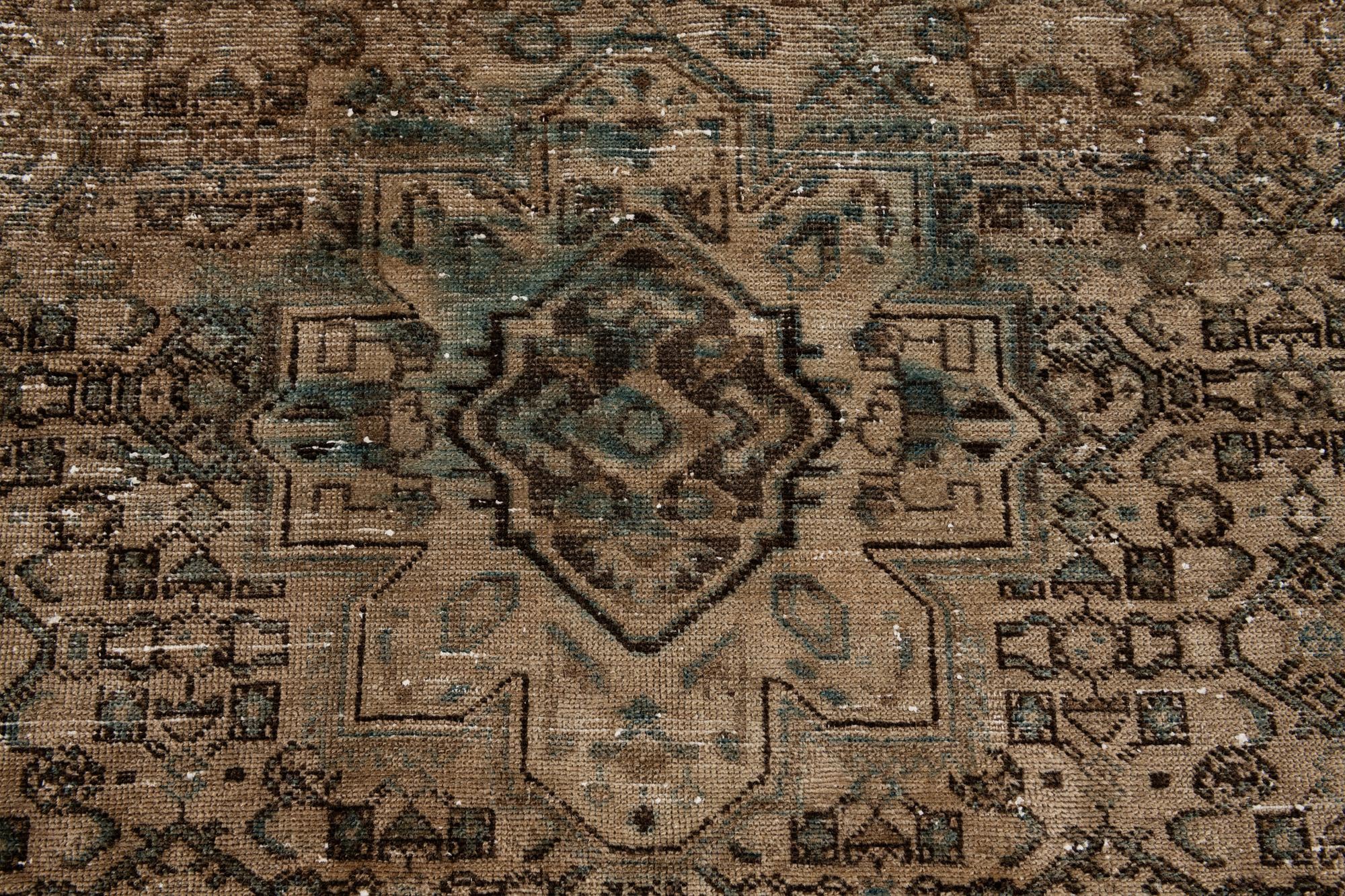 4' x 9' Hand Knotted Ultra Vintage Persian Wool Runner Rug