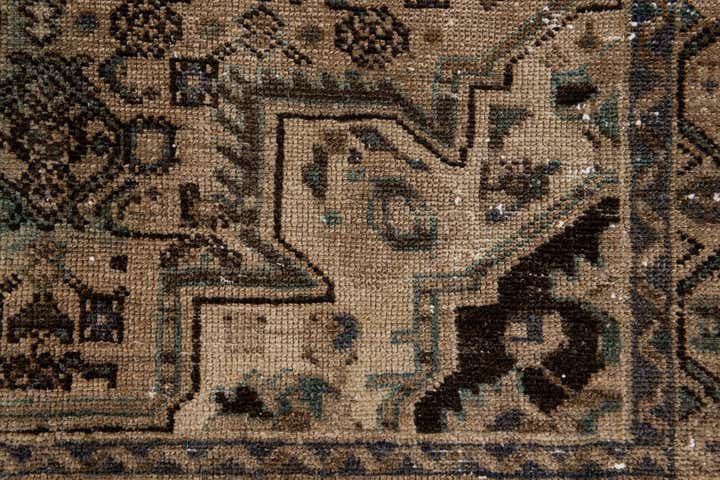 4' x 9' Hand Knotted Ultra Vintage Persian Wool Runner Rug