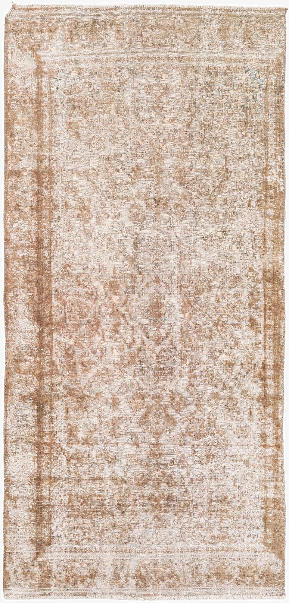 4' x 8' 8  Hand Knotted Ultra Vintage Persian Wool Runner Rug