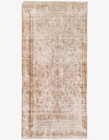 4' x 8' 8 Hand Knotted Ultra Vintage Persian Wool Runner Rug