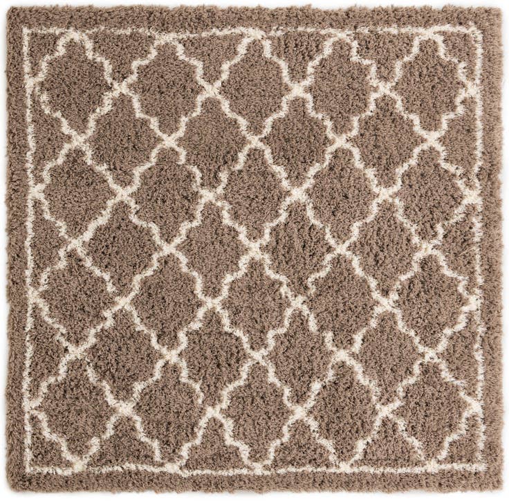 Detail image of 8' x 8' Infinity Shag Square Rug
