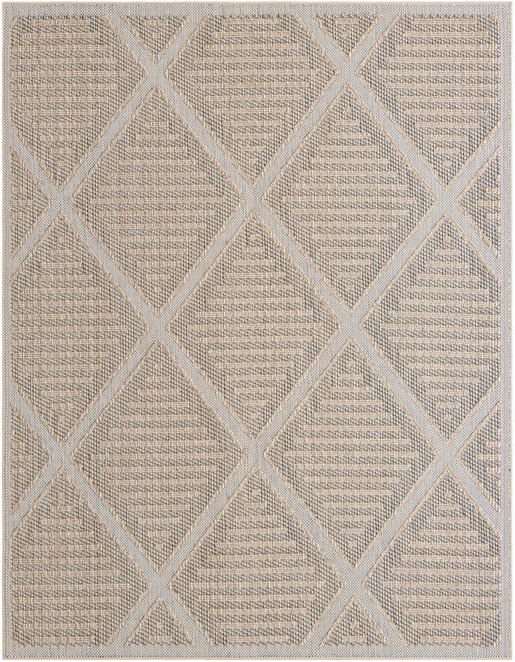 Detail image of 7' 10 x 7' 10 Easy-Clean Lattice Indoor / Outdoor Square Rug