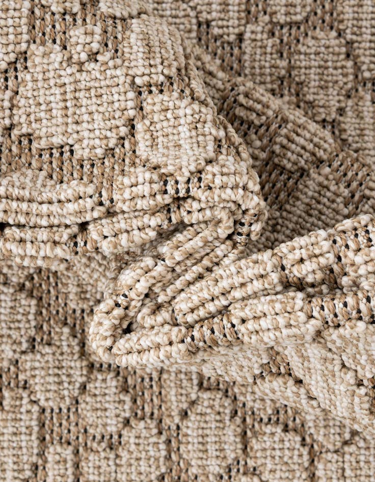 Detail image of 7' 10 x 7' 10  Washable Safari Indoor / Outdoor Square Rug