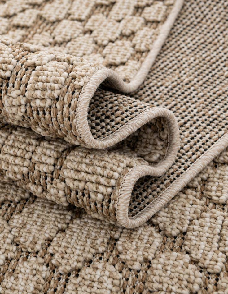 Detail image of 7' 10 x 7' 10  Washable Safari Indoor / Outdoor Square Rug