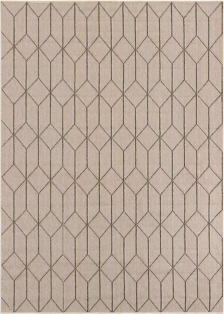7' 10 x 7' 10 Easy-Clean Trellis Indoor / Outdoor Square Rug