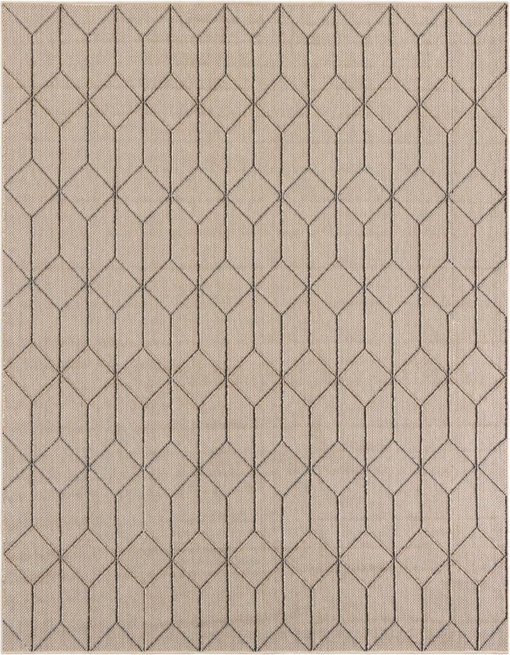 Detail image of 7' 10 x 7' 10 Easy-Clean Trellis Indoor / Outdoor Square Rug