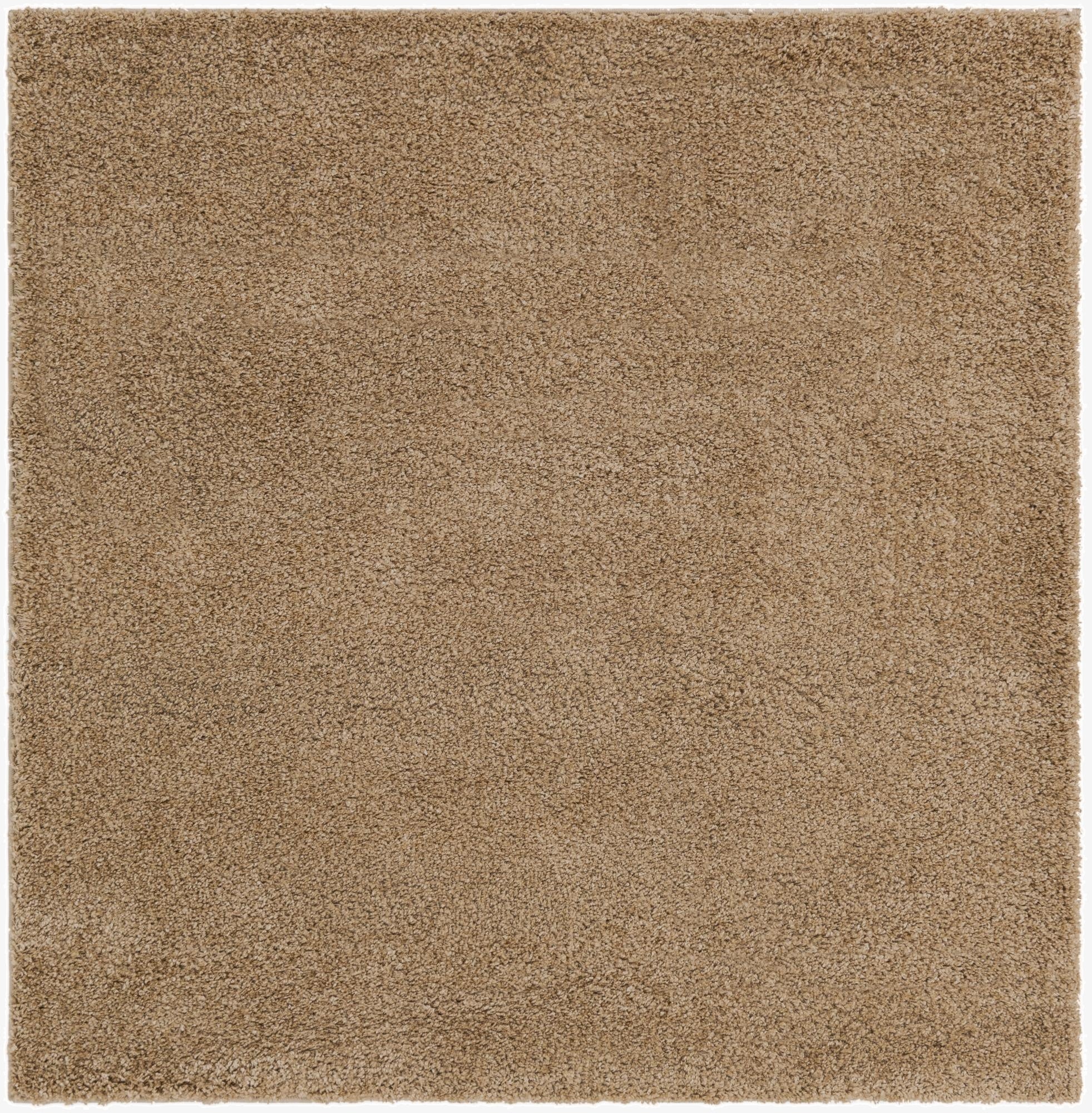 Primary image 5' x 5' Soft Solid Shag Square Rug