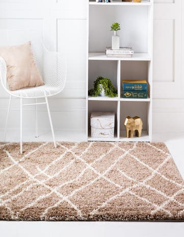 5' 3 x 5' 3 Soft Touch Shag Square Rug