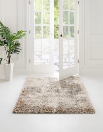 5' x 5' Soft Touch Shag Square Rug