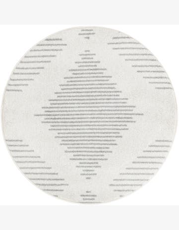3' x 3' Knox · Diamond rug, ivory and gray