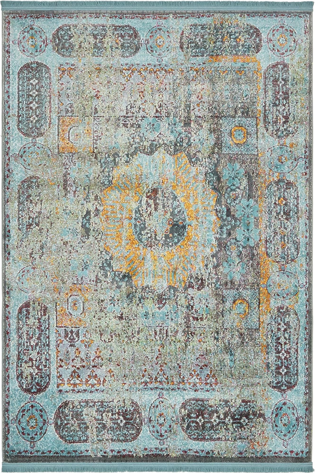 4' 3 x 6' Lanier · Border rug