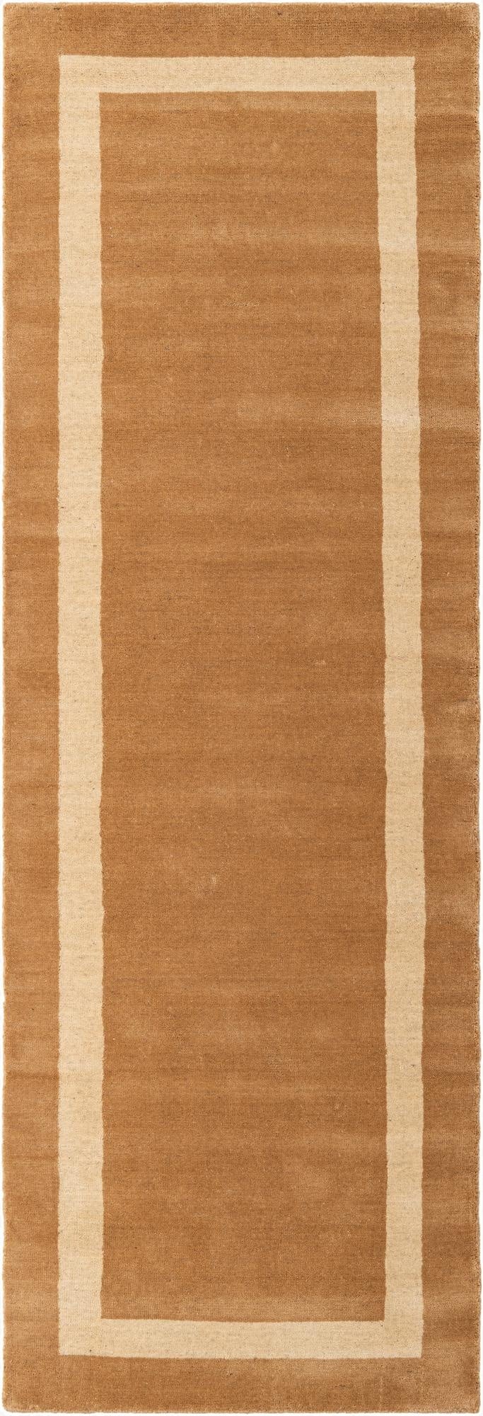 2' 7 x 8' Jill Zarin Border Wool Runner Rug