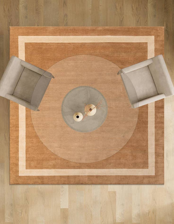 Detail image of 7' 10 x 7' 10 Jill Zarin Border Wool Square Rug