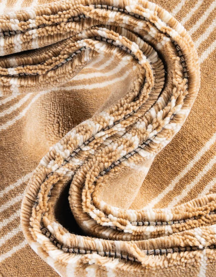 Detail image of 7' 10 x 7' 10 Jill Zarin Striped Wool Square Rug