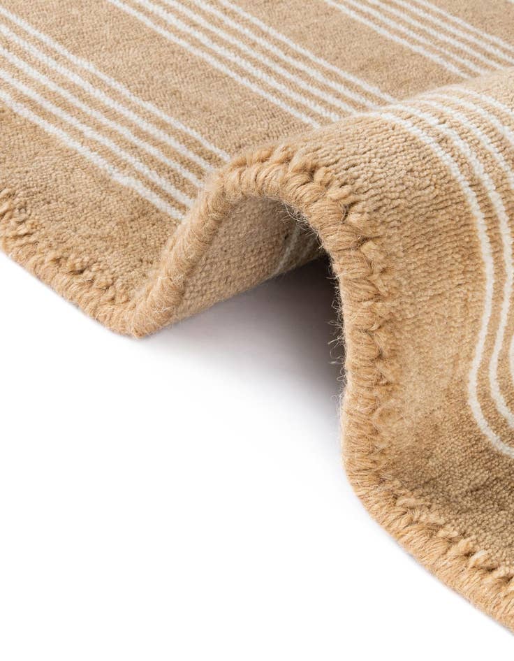 Detail image of 7' 10 x 7' 10 Jill Zarin Striped Wool Square Rug