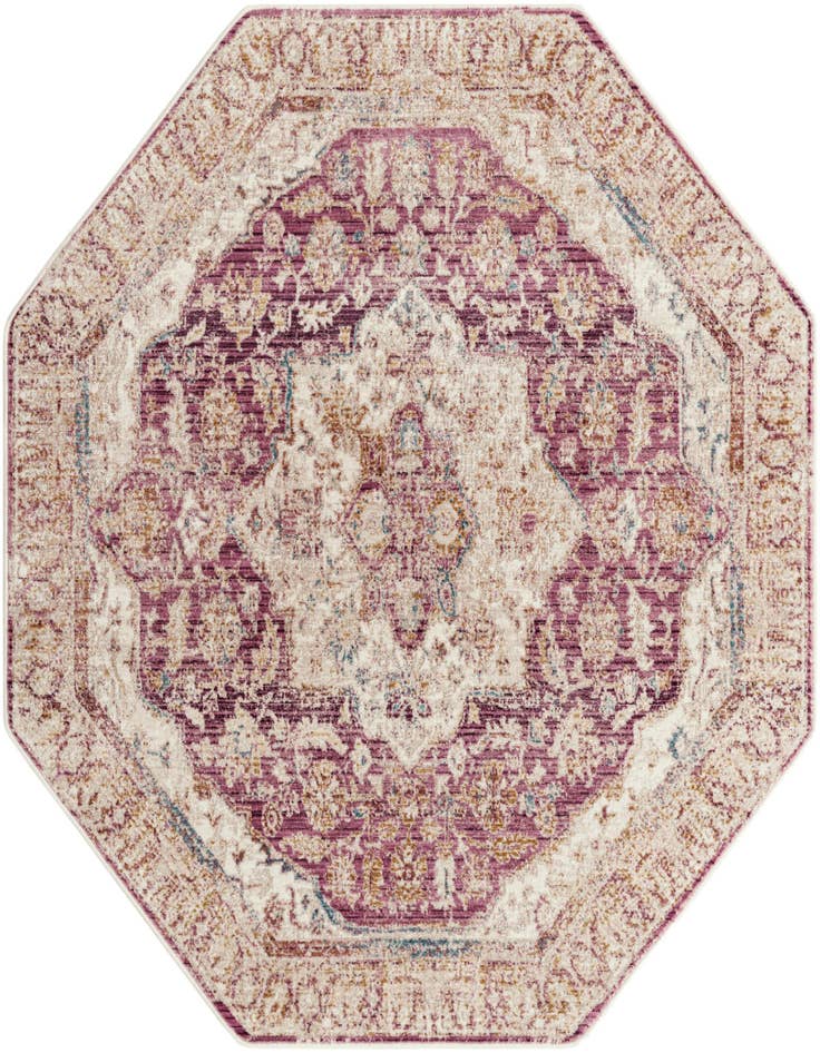 Detail image of 5' 3 x 5' 3 Deepa Octagon Rug