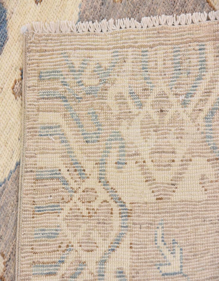 Detail image of 3' x 9' 9  Hand Knotted Khotan Ziegler Oriental Runner Rug