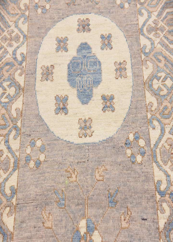 3' x 9' 9 Hand Knotted Khotan Ziegler Oriental Runner Rug