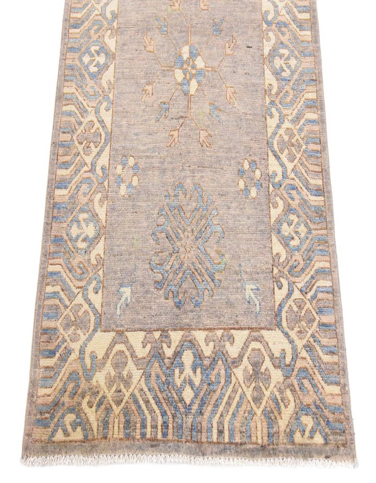 Detail image of 3' x 9' 9  Hand Knotted Khotan Ziegler Oriental Runner Rug