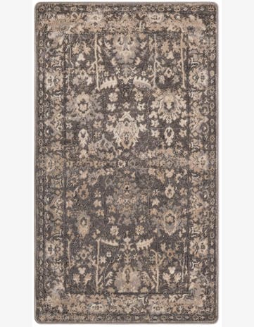 3' 3 x 5' 3 Leacock · Border rug, gray