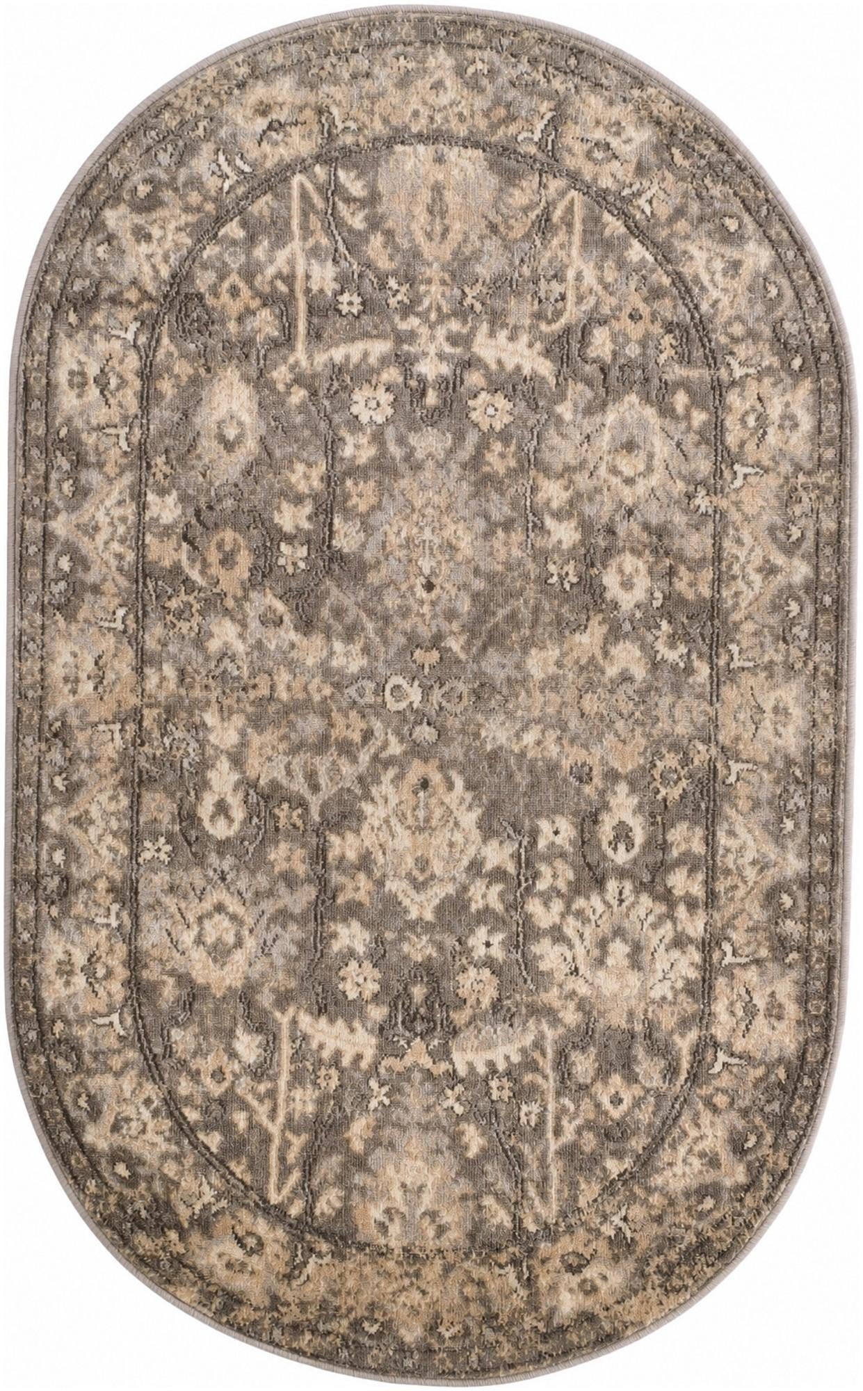 Leacock · Border rug, gray