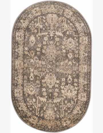 Leacock · Border rug, gray